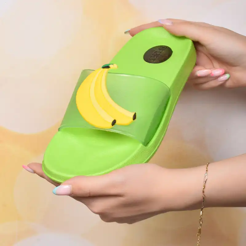 دمپایی زنانه پاپا مدل میوه ای GRN.2764