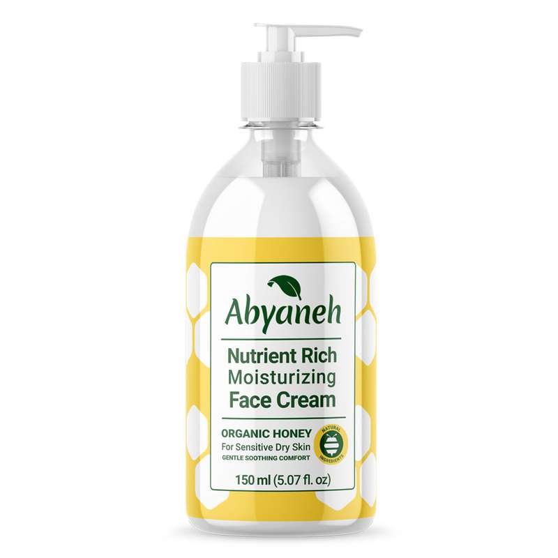 کرم آبرسان و مرطوب کننده صورت ابیانه مدل عسل ارگانیک حجم 150 میلی لیتر کرم آبرسان و مرطوب کننده صورت ابیانه مدل عسل ارگانیک حجم 150 میلی لیتر