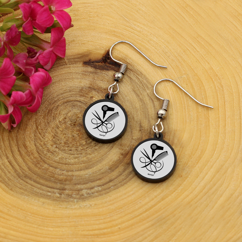 گوشواره زنانه ناکسیگو مدل شب تاب طرح آرایشگری کد ES7370 گوشواره زنانه ناکسیگو مدل شب تاب طرح آرایشگری کد ES7370