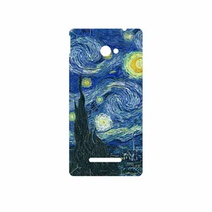 MAHOOT The Starry Night of van Gogh Cover Sticker for HTC 8X