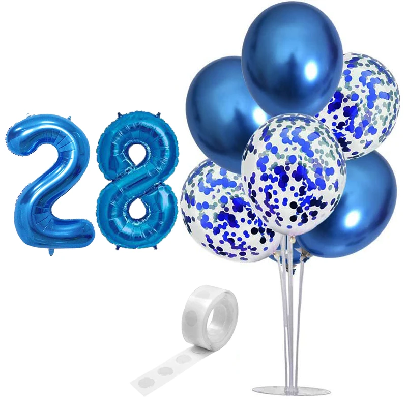  بادکنک آرایی مستر تم طرح کروم شیشه ای پولکی کد 28 بسته 11 عددی