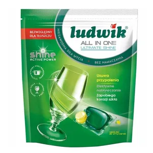 قرص ماشین ظرفشویی لودویک مدل Ultimate Shine بسته 50 عددی 