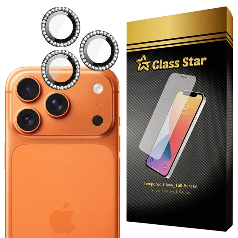 محافظ لنز دوربین شیشه‌ای گلس استار مدل NRIG20 مناسب برای گوشی موبایل اپل iPhone 17 Pro Max