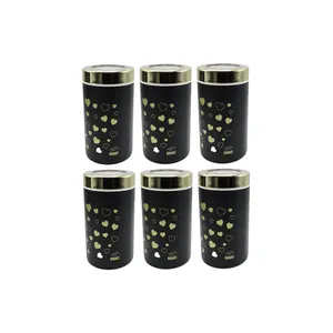بانکه بهازکالا مدل درگلس طرح قلب کد YP-glass مجموعه 6 عددی 