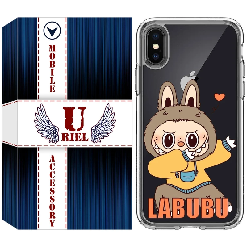 کاور یوریل مدل Clear کد 104 طرح لبوبو مناسب برای گوشی موبایل اپل iPhone X / XS