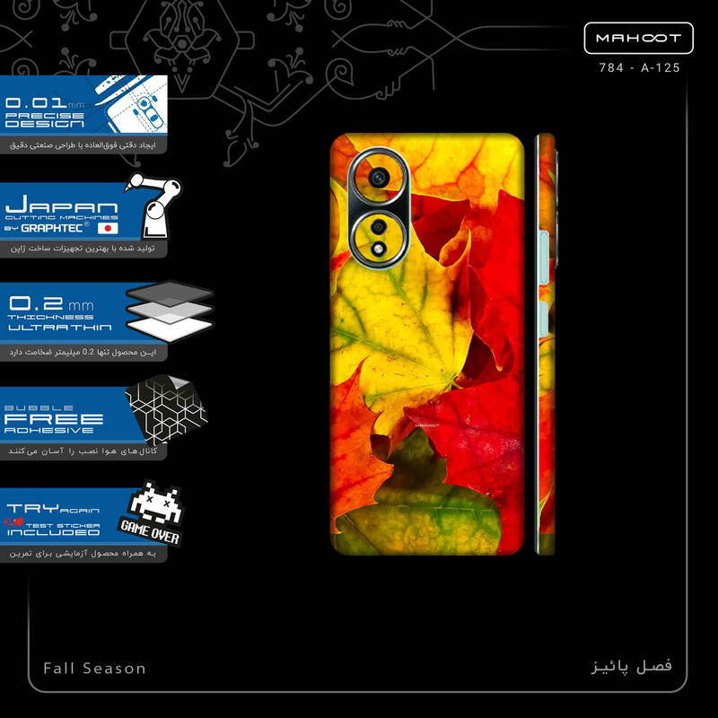 برچسب پوششی ماهوت مدل Fall Season-FullSkin مناسب برای گوشی موبایل اپو A58 4G