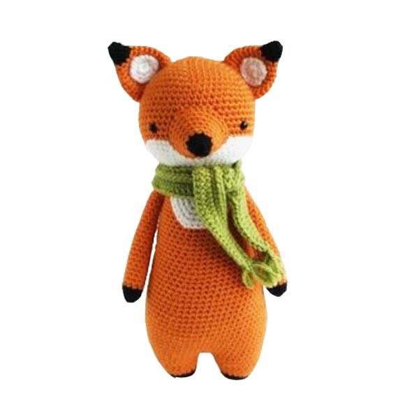 عروسک بافتنی مدل روباه دراز کد 35