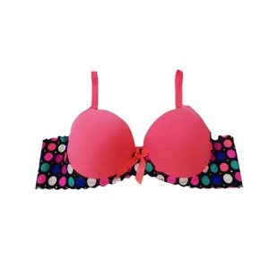 سوتین زنانه مدل اسفنجی خال خالی کد 868