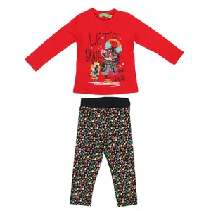 ست تی شرت و شلوار دخترانه سیچلاید  مدل chg6209