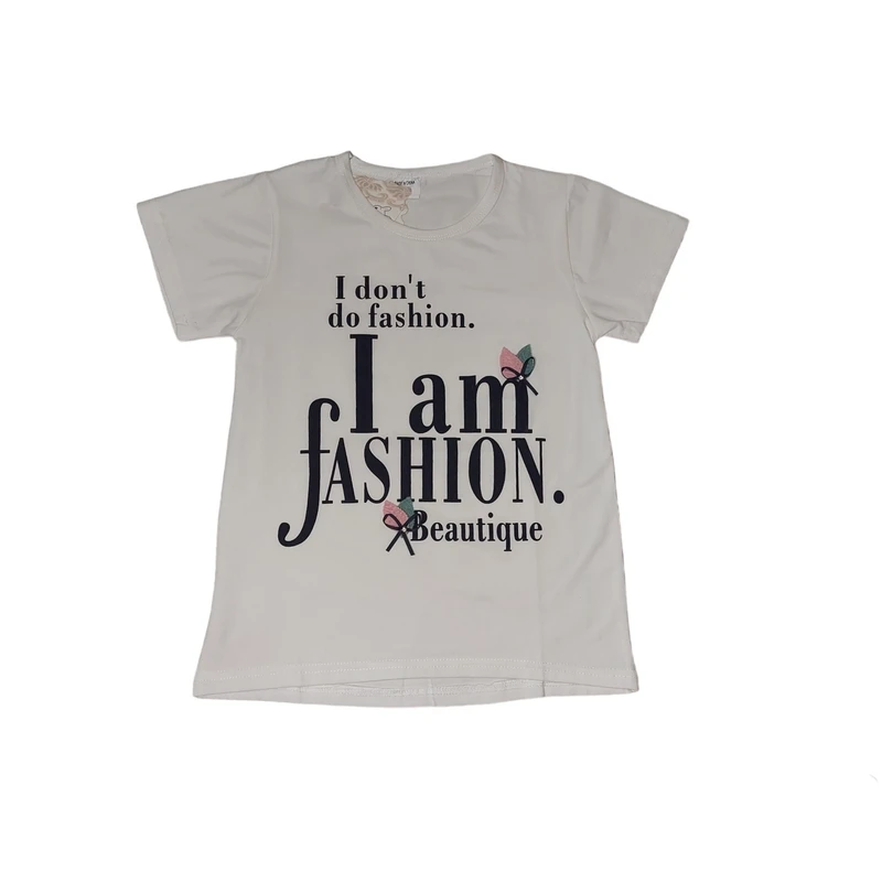 تی شرت آستین کوتاه دخترانه مدل ASH690