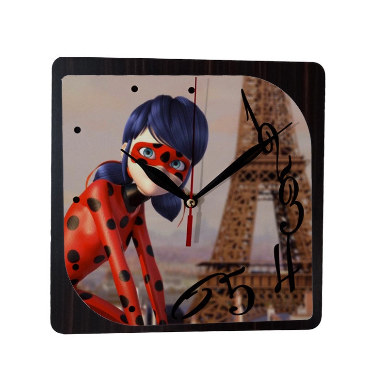 ساعت دیواری کودک طرح دختر کفشدوزکی کد Tk6 ساعت دیواری کودک طرح دختر کفشدوزکی کد Tk6