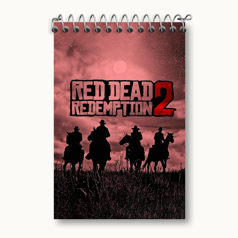 دفتر یادداشت 50 برگ خندالو مدل بازی رد دد (Read dead) کد F745