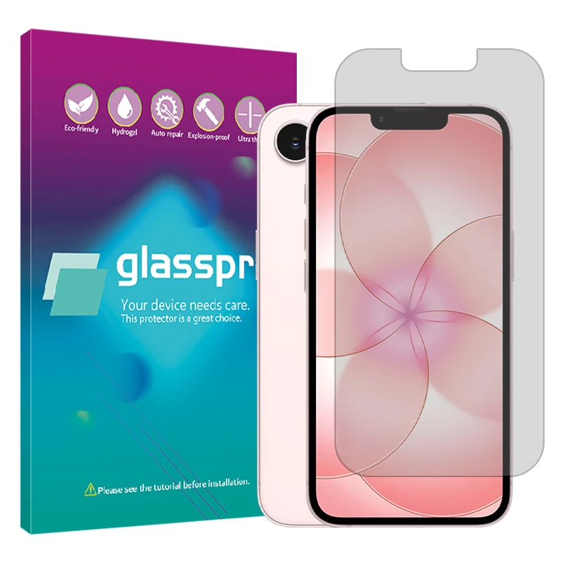 محافظ صفحه نمایش مات گلس پرو مدل هیدروژلی مناسب برای گوشی موبایل اپل iPhone 17e