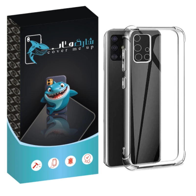 کاور شارک قاب مدل Crystal مناسب برای گوشی موبایل سامسونگ Galaxy A71
