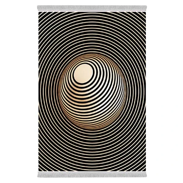 فرش پارچه‌ای دفه مدل فرشینه طرح فانتزی کد 8074