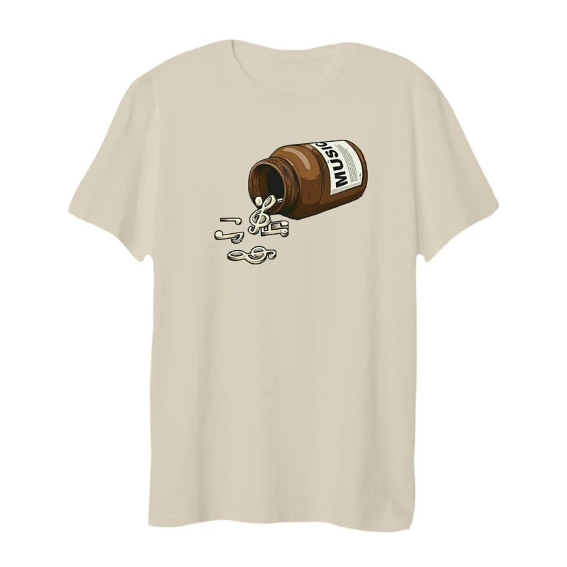 تی شرت لانگ زنانه مدل قرص موزیک