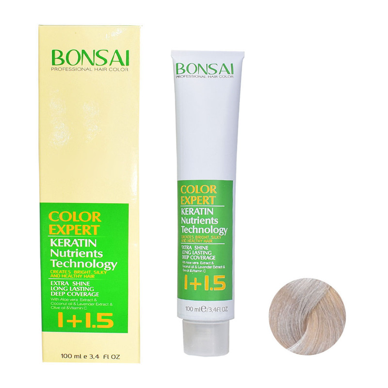 رنگ مو بنسای شماره C10 حجم 100 میلی لیتر رنگ بلوند دودی خیلی خیلی روشن رنگ مو بنسای شماره C10 حجم 100 میلی لیتر رنگ بلوند دودی خیلی خیلی روشن