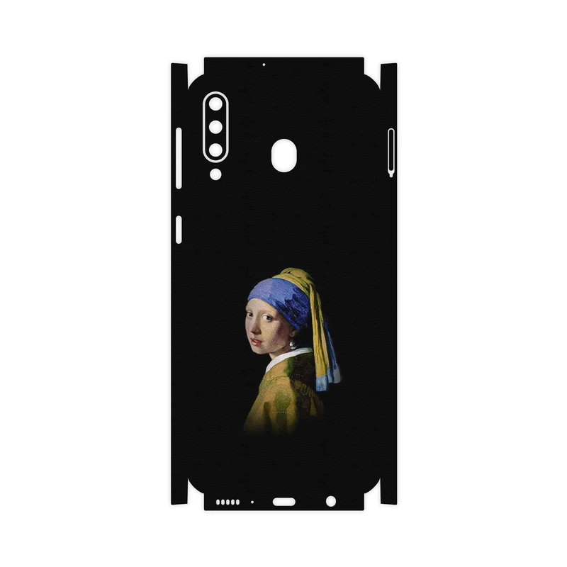 برچسب پوششی ماهوت مدل Girl with a Pearl Earring of Vermeer-FullSkin مناسب برای گوشی موبایل سامسونگ Galaxy M30