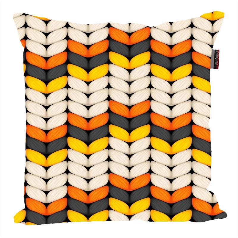 کوسن ناریکو طرح فانتزی مدل بافت پاییزی  کد 06089