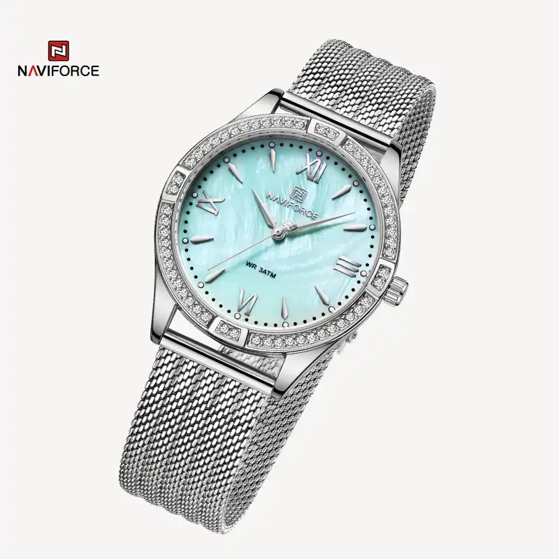 ساعت مچی عقربه ای زنانه نیوی فورس مدل NF5028دورنگین