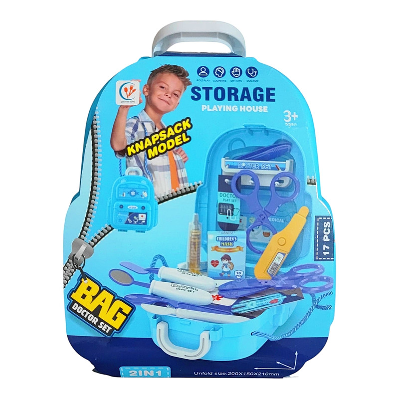 ست اسباب بازی تجهیزات پزشکی مدل DIY-17PCS