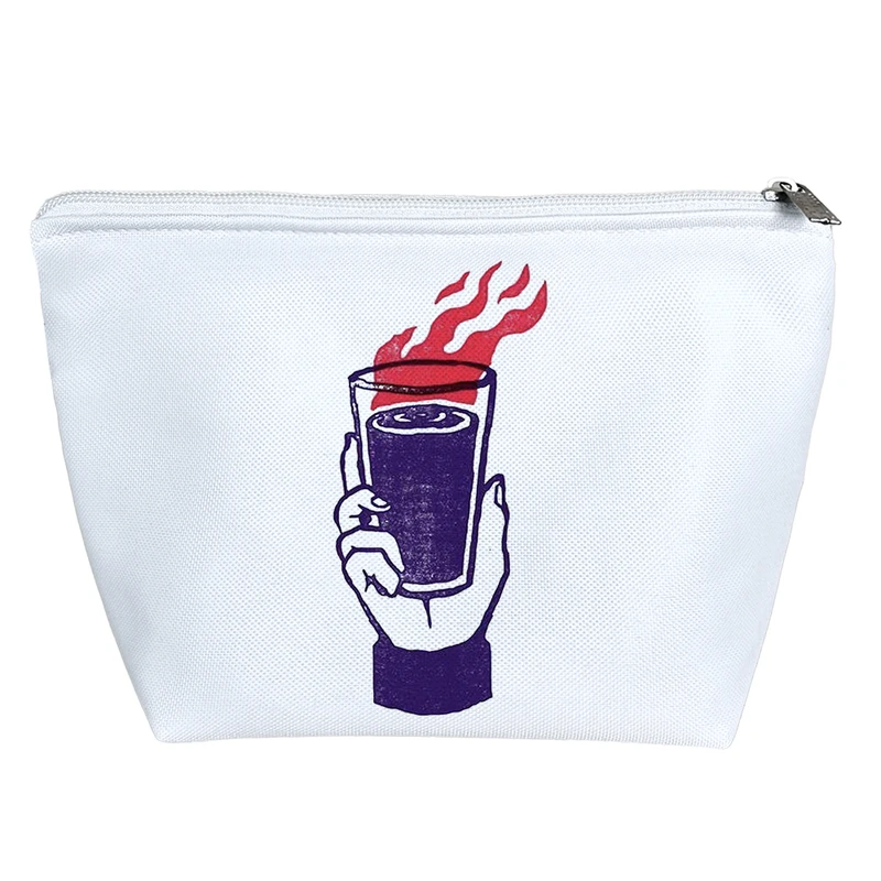 کیف لوازم آرایش دخترانه خندالو مدل لیوان و آتش کد 5194