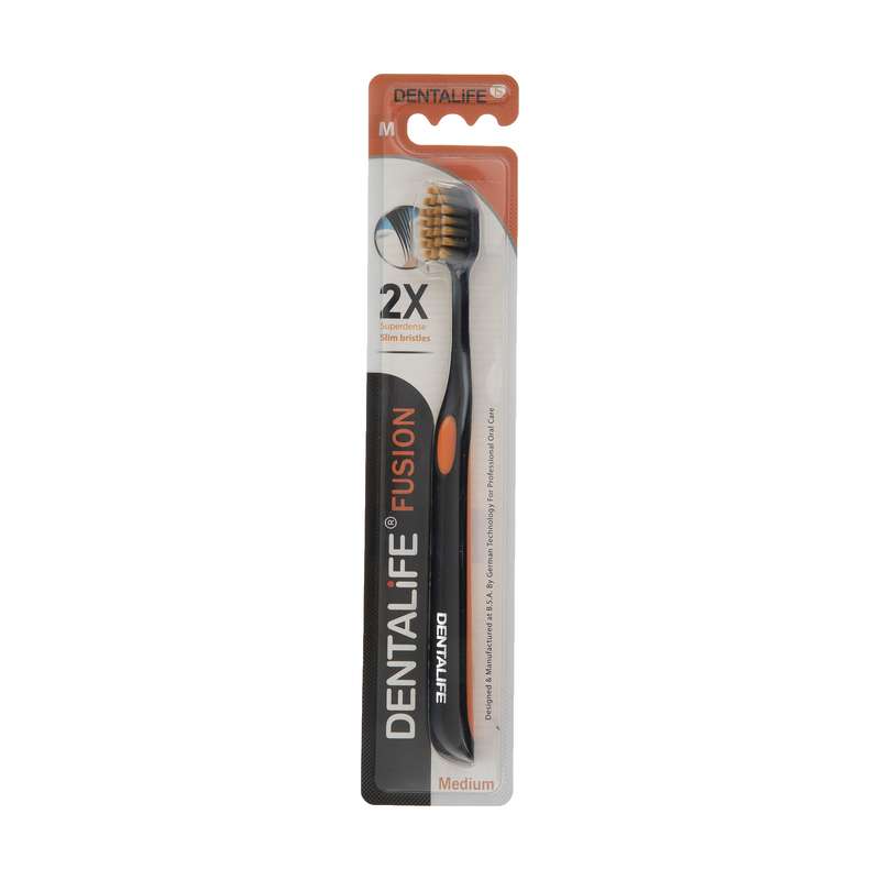 مسواک دنتالایف مدل 2X Superdense با برس متوسط مسواک دنتالایف مدل 2X Superdense با برس متوسط