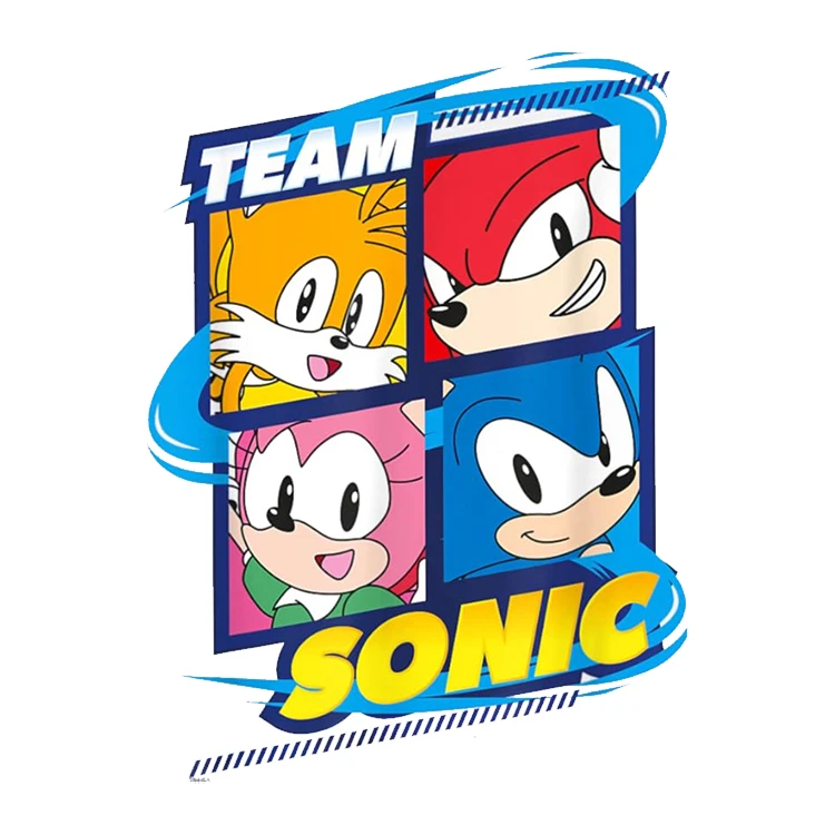 استیکر پارچه و لباس پاد آفرین مدل سونیک کد 602