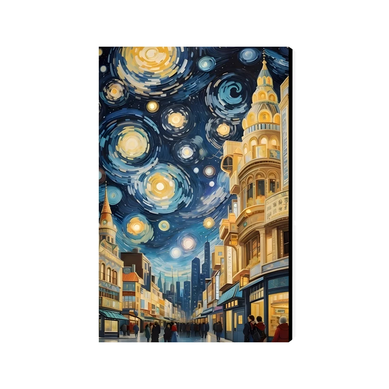 تابلو شاسی عرش مدل فانتزی نقاشی ونگوگ کد As4553