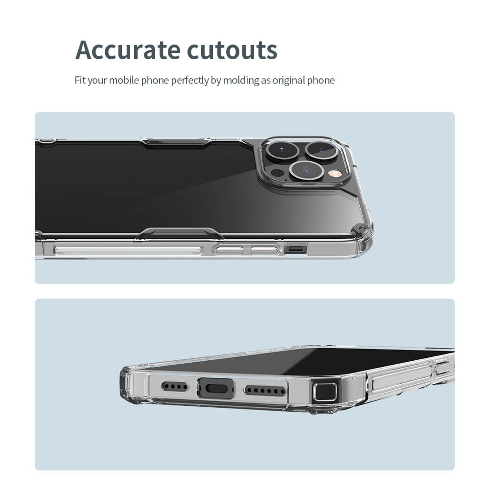 کاور نیلکین مدل Nature TPU Pro مناسب برای گوشی موبایل اپل iphone 13 Pro Max