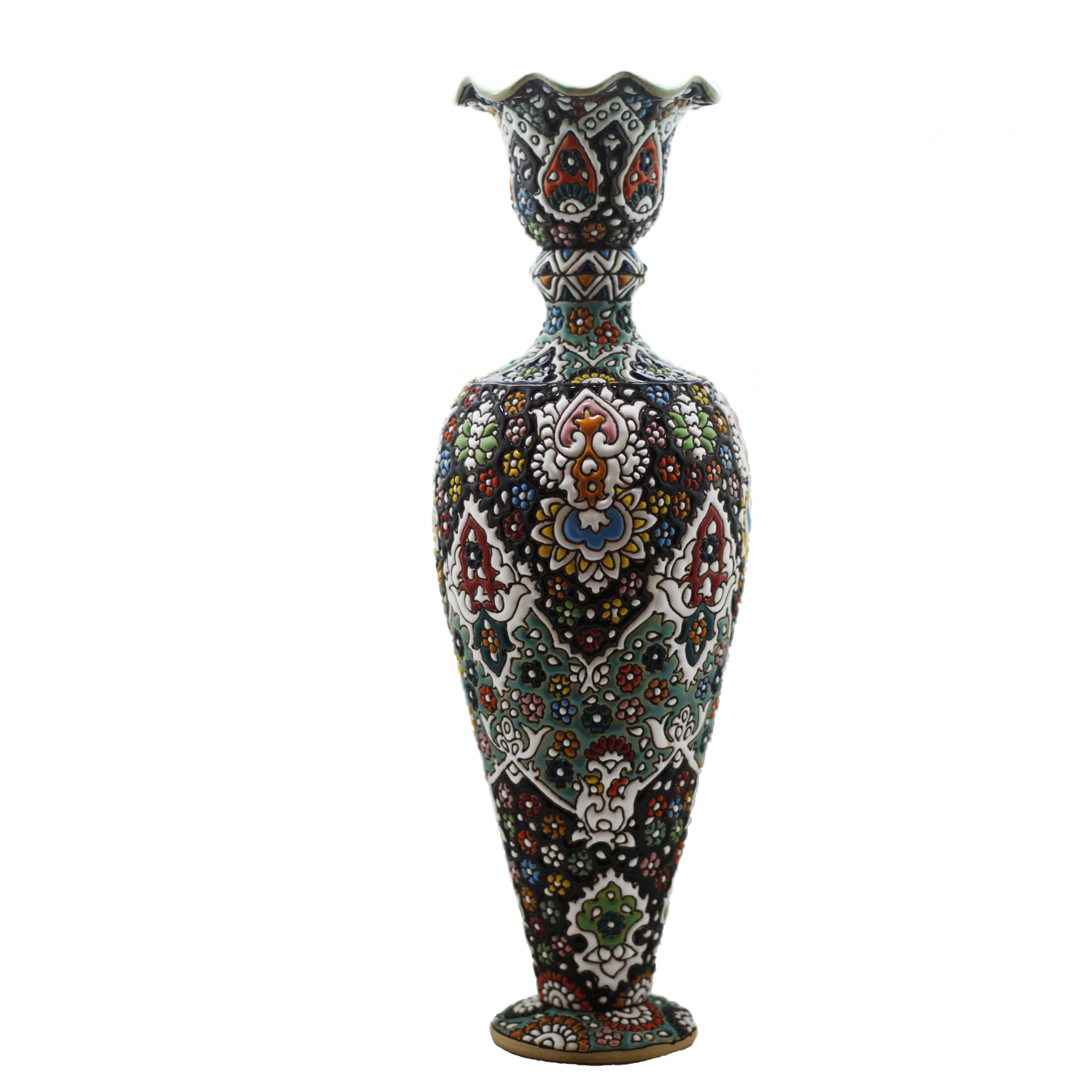 گلدان میناکاری مدل Ros04