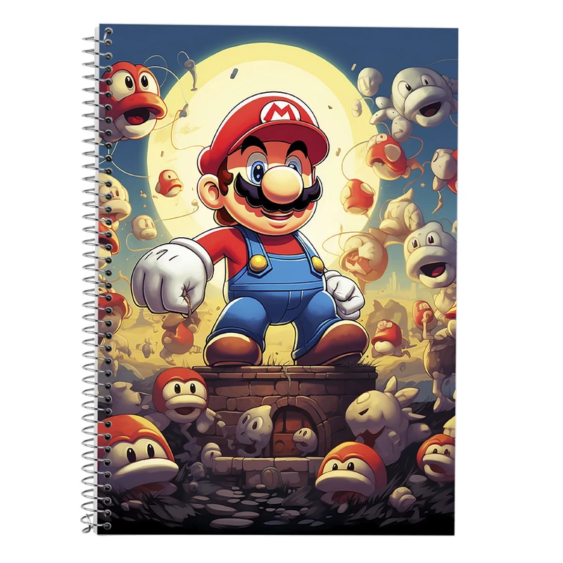 دفتر لغت 50 برگ مدوپد طرح سوپرماریو super mario کد DF2875