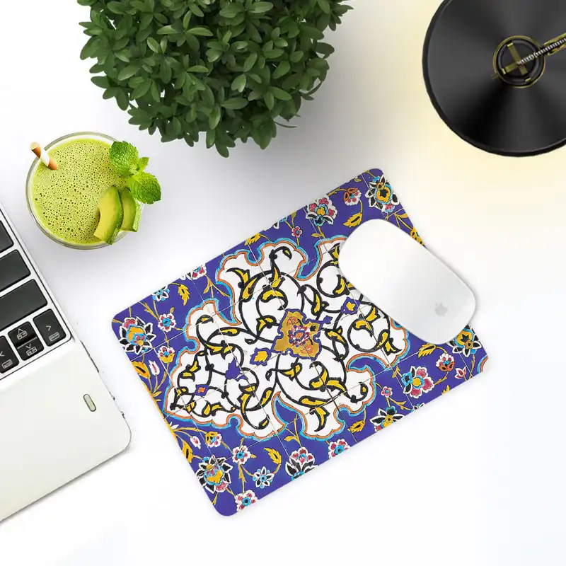 ماوس پد ترمه طراحان ایده مدل کاشی اسلیمی کد cfp1377