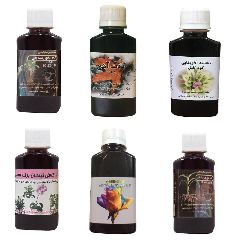 کود مایع فسفر ریشه زایی 10-52-10 و کلات آهن و کود بنفشه آفریقایی و گیاهان برگ سبز و هیومیک اسید و کود گلدهی مدل life drop حجم 120 میلی لیتر کود مایع فسفر ریشه زایی 10-52-10 و کلات آهن و کود بنفشه آفریقایی و گیاهان برگ سبز و هیومیک اسید و کود گلدهی مدل life drop حجم 120 میلی لیتر