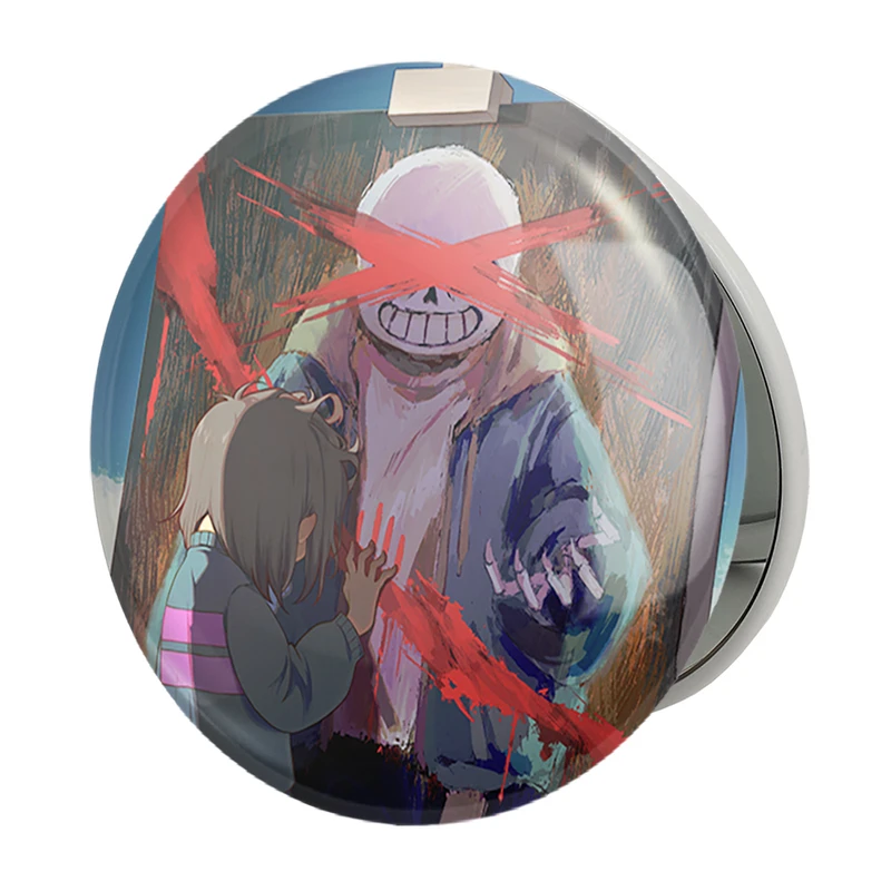 آینه جیبی خندالو طرح بازی آندرتیل (Undertale) مدل تاشو کد 31813