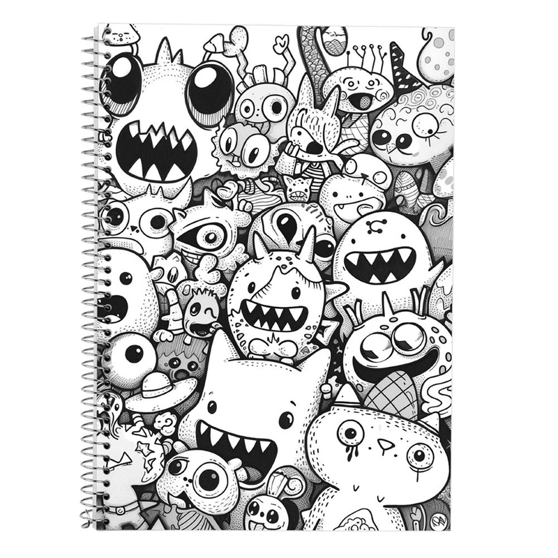 دفتر لغت 50 برگ مدوپد طرح هیولای فانتزی کد DF16774