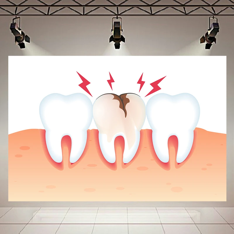  پوستر طرح مخمل مدل دندان خراب پوسیده کد AR302643