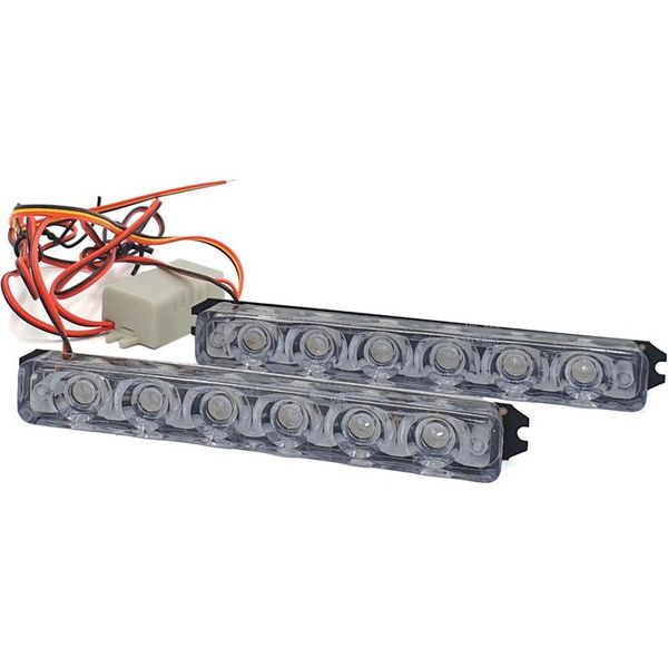 چراغ پلیسی موتور سیکلت وارون مدل 6 لنزه کد W-30 بسته 2 عددی