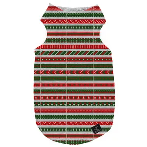 لباس سگ و گربه 27 طرح Christmas Pattern کد MH680 سایز S