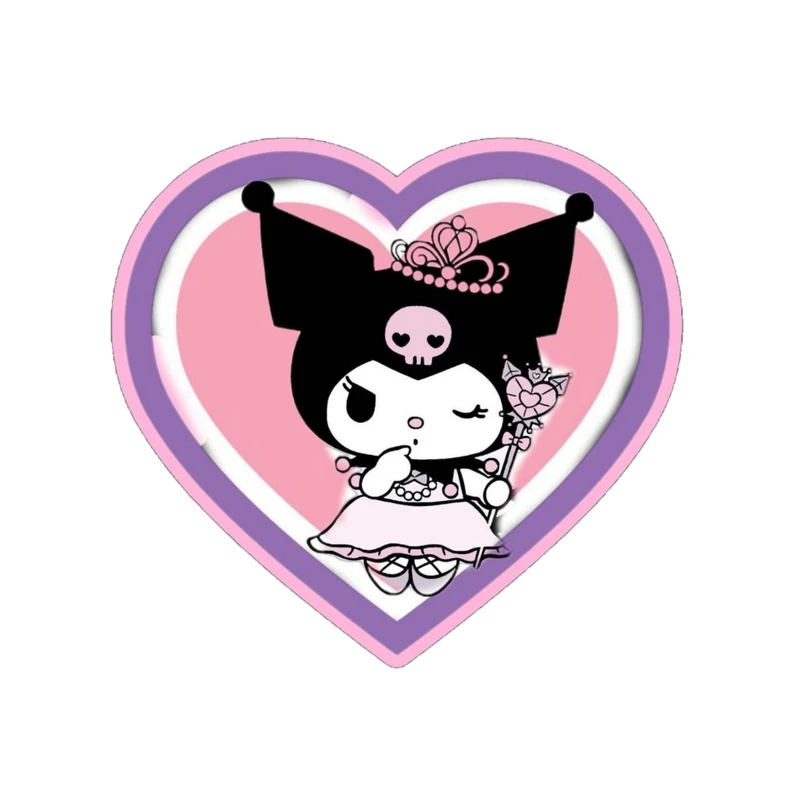 استیکر پارچه و لباس پاد آفرین مدل کارتونی کورومی kuromi کد 149