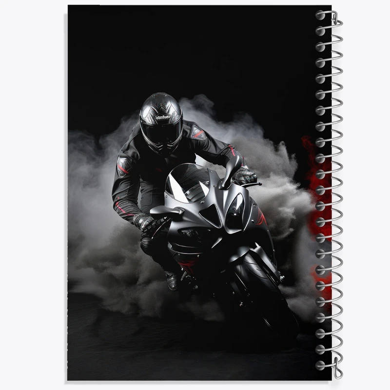 دفتر نت موسیقی 50 برگ خندالو مدل موتورسوار و موتور سیکلت کد F2686