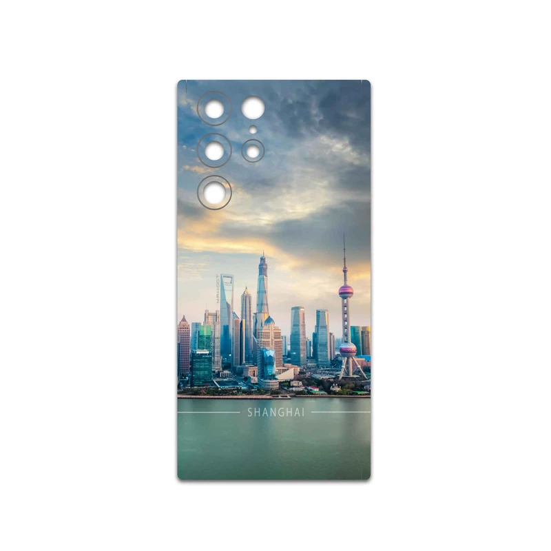 برچسب پوششی ماهوت مدل Shanghai-City مناسب برای گوشی موبایل سامسونگ Galaxy S22 Ultra 5G