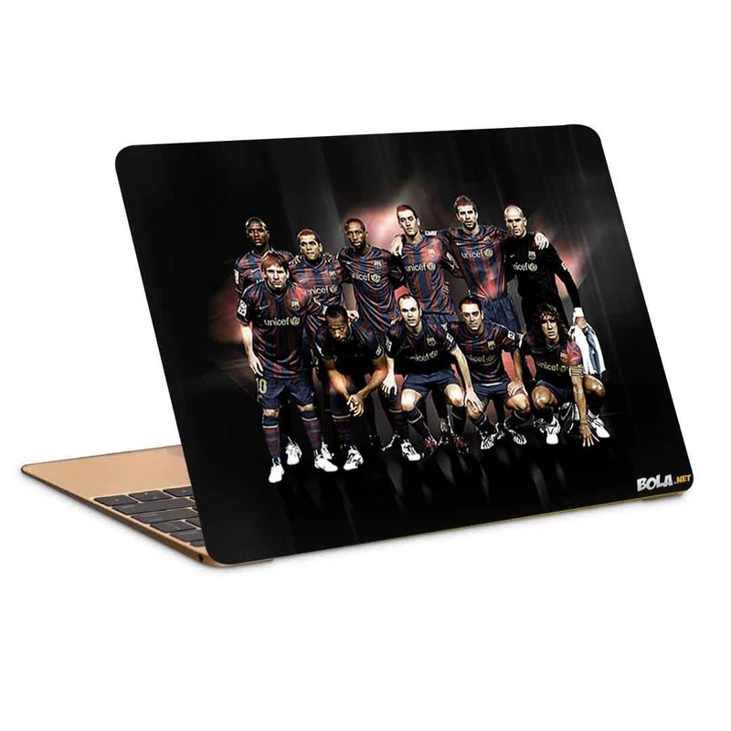 استیکر لپ تاپ طرح f.c barcelona 1کد c-265مناسب برای لپ تاپ 15.6 اینچ