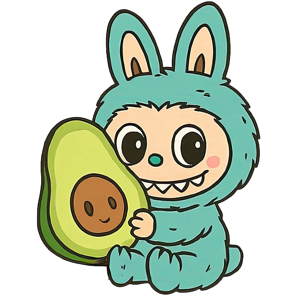 استیکر پارچه و لباس پاد آفرین طرح کارتونی لبوبو کد 5673