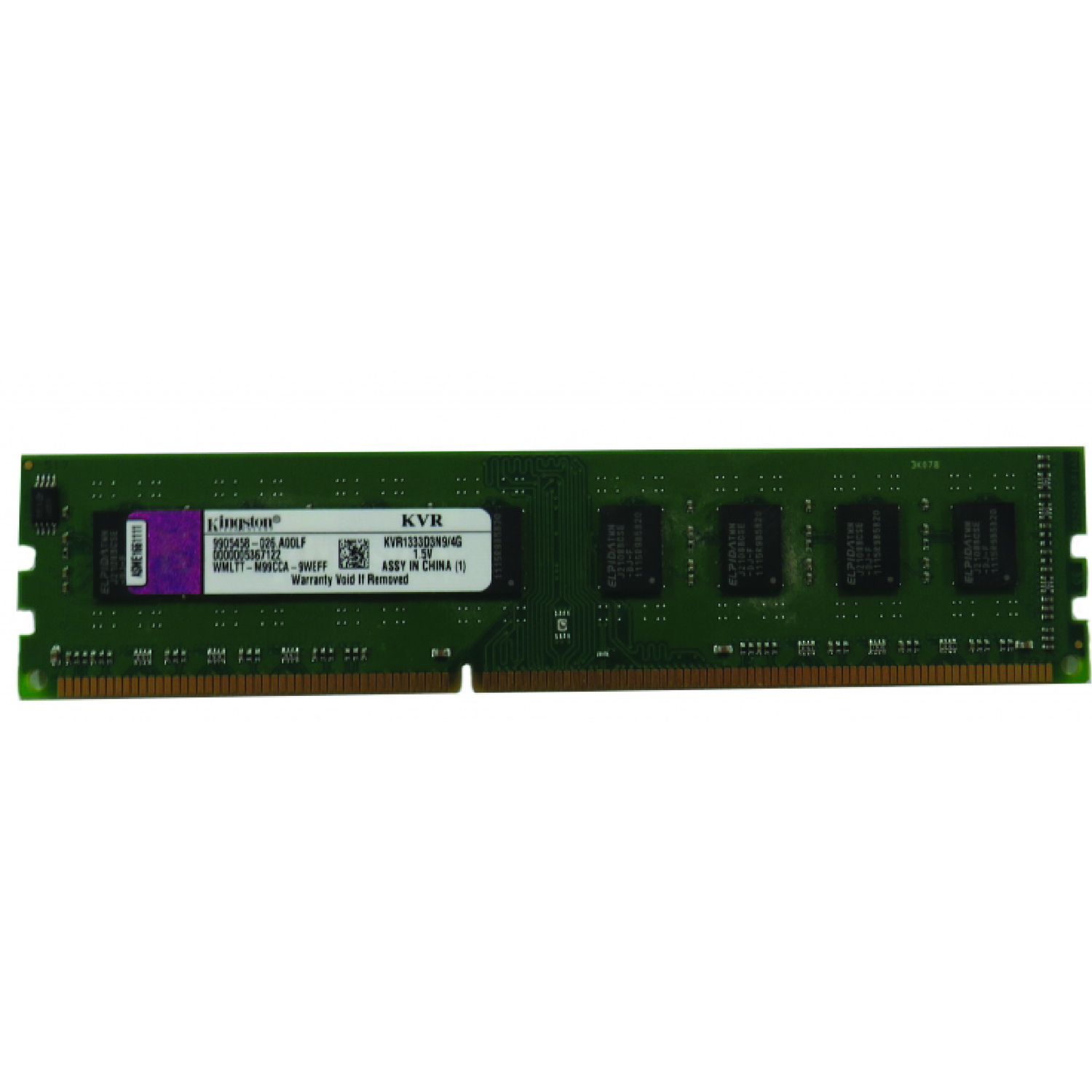 رم دسکتاپ DDR3 تک کاناله 1333 مگاهرتز CL9 کینگستون مدل PC3 ظرفیت 4 گیگابایت