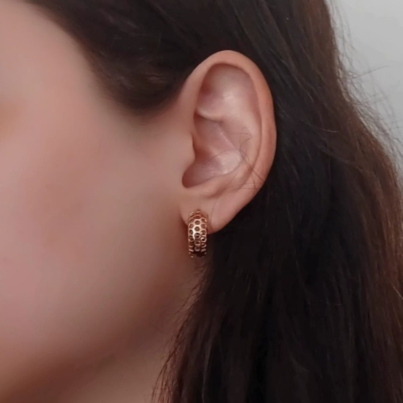 گوشواره حلقه ای زنانه ژوپینگ کد ۱۲۳۰