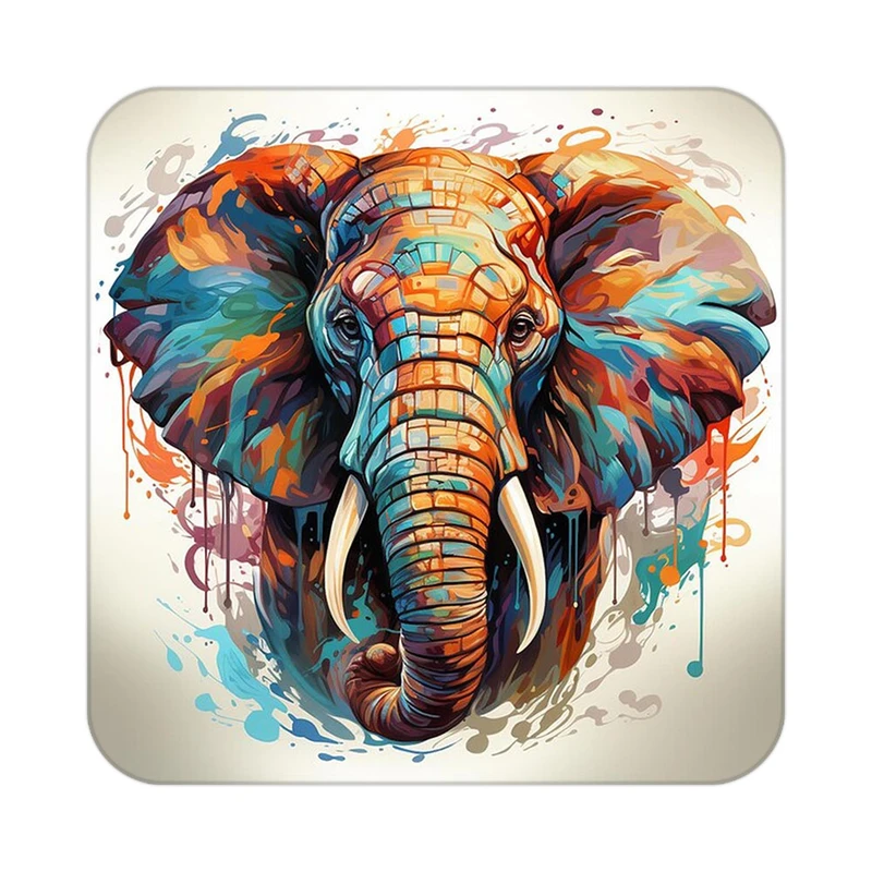 زیر لیوانی کاکتی طرح حیوانات رنگی مدل mp25312