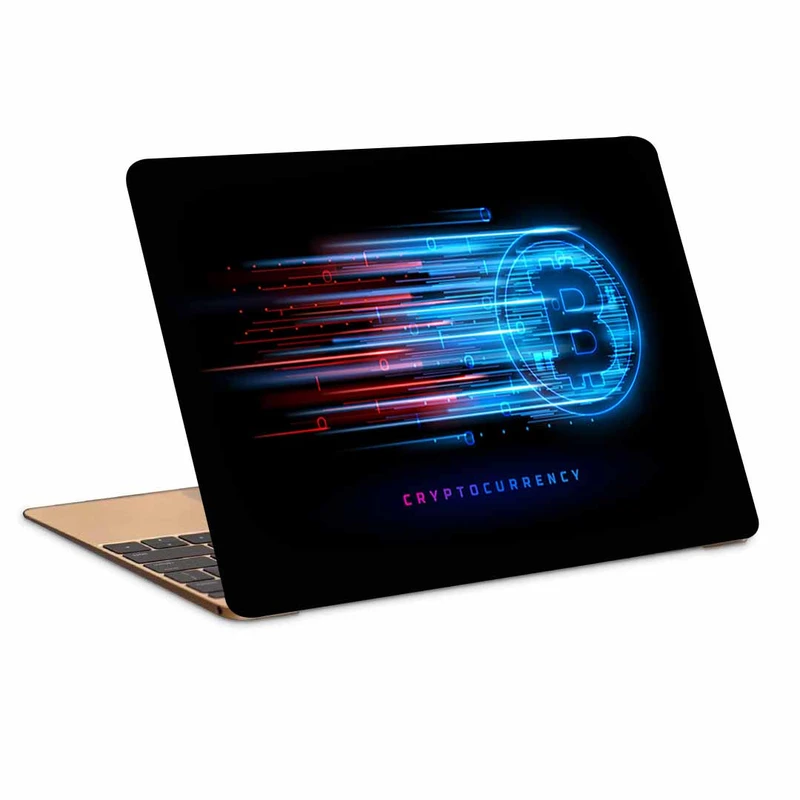 استیکر لپ تاپ طرح bitcoin کد  p-1092 مناسب برای لپ تاپ 15.6 اینچی