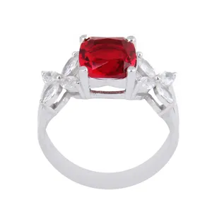 انگشتر نقره زنانه بازرگانی میلادی مدل سنگ کوارتز کد AWR_1071