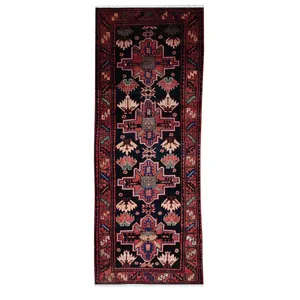 فرش قدیمی دستبافت کناره طول سه متر مدل MG238